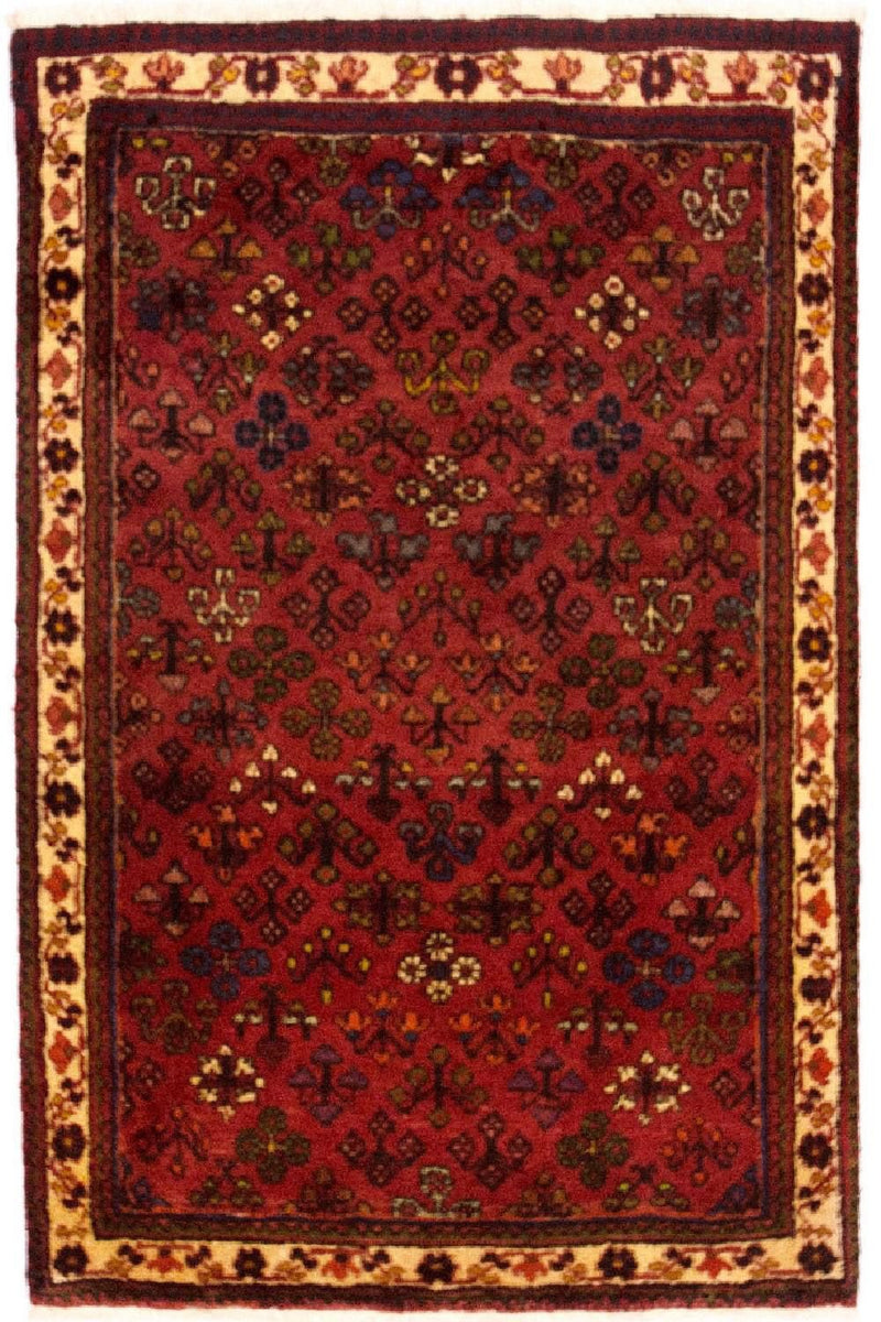 Persisk tæppe - Nomadisk - 145 x 92 cm - rød