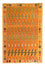 Kelim-tæppe - gammelt - 250 x 180 cm - flerfarvet
