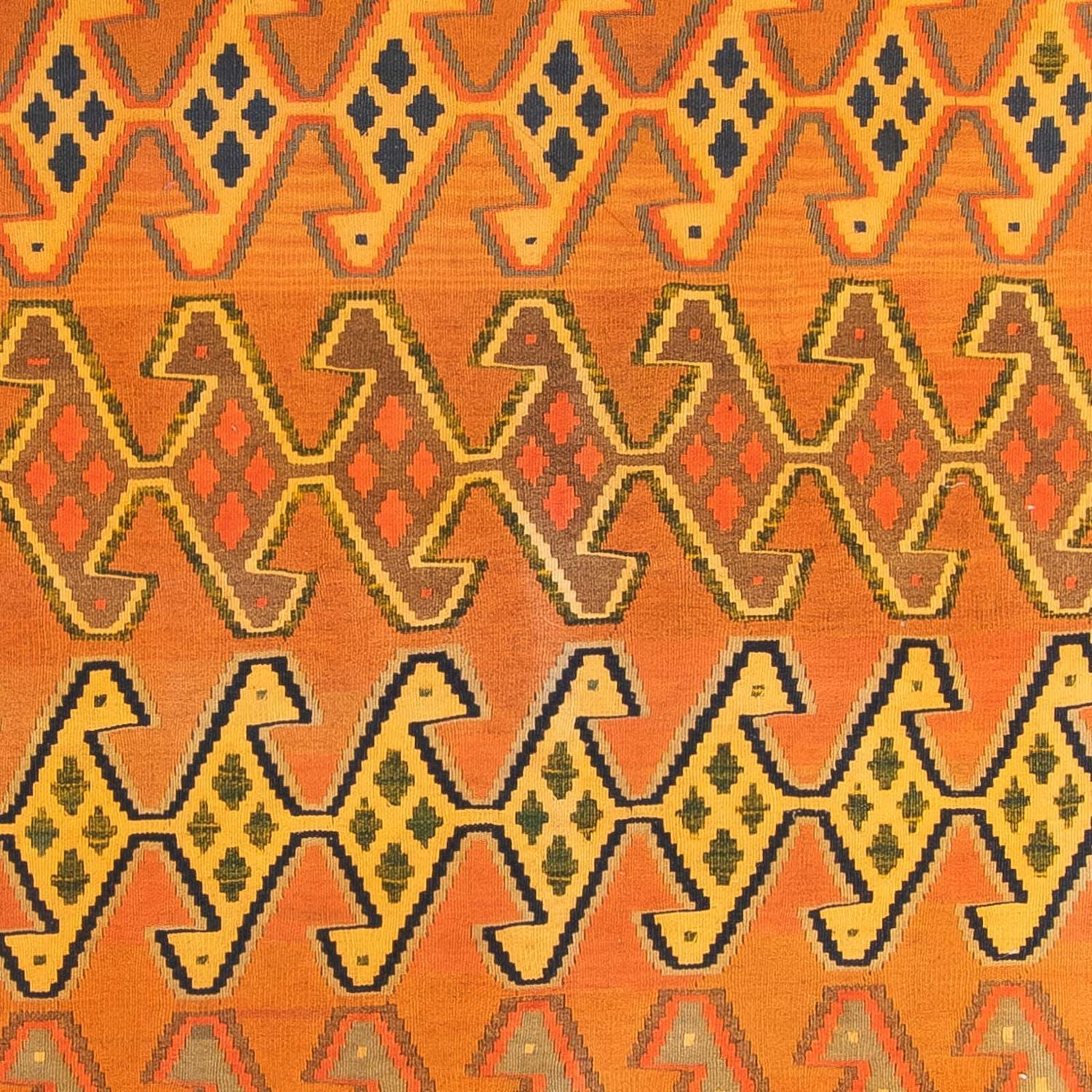 Kelim-tæppe - gammelt - 250 x 180 cm - flerfarvet