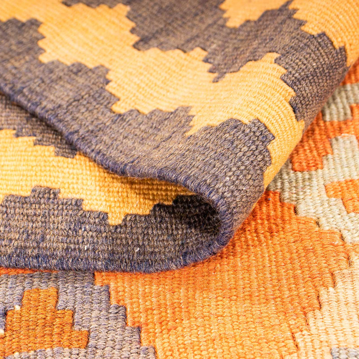 Løber Kelim-tæppe - gammelt - 290 x 140 cm - flerfarvet