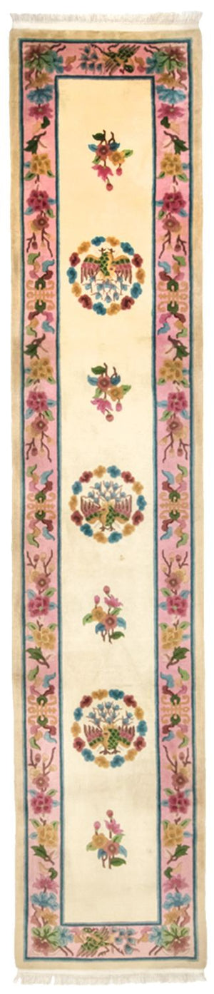 Løber Kina Tæppe - 338 x 70 cm - beige