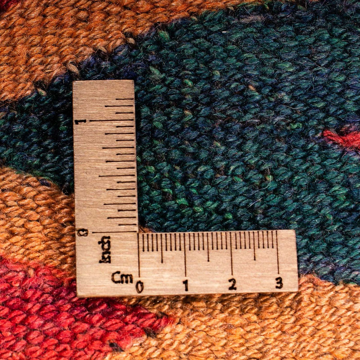 Kelim-tæppe - gammelt - 130 x 90 cm - flerfarvet