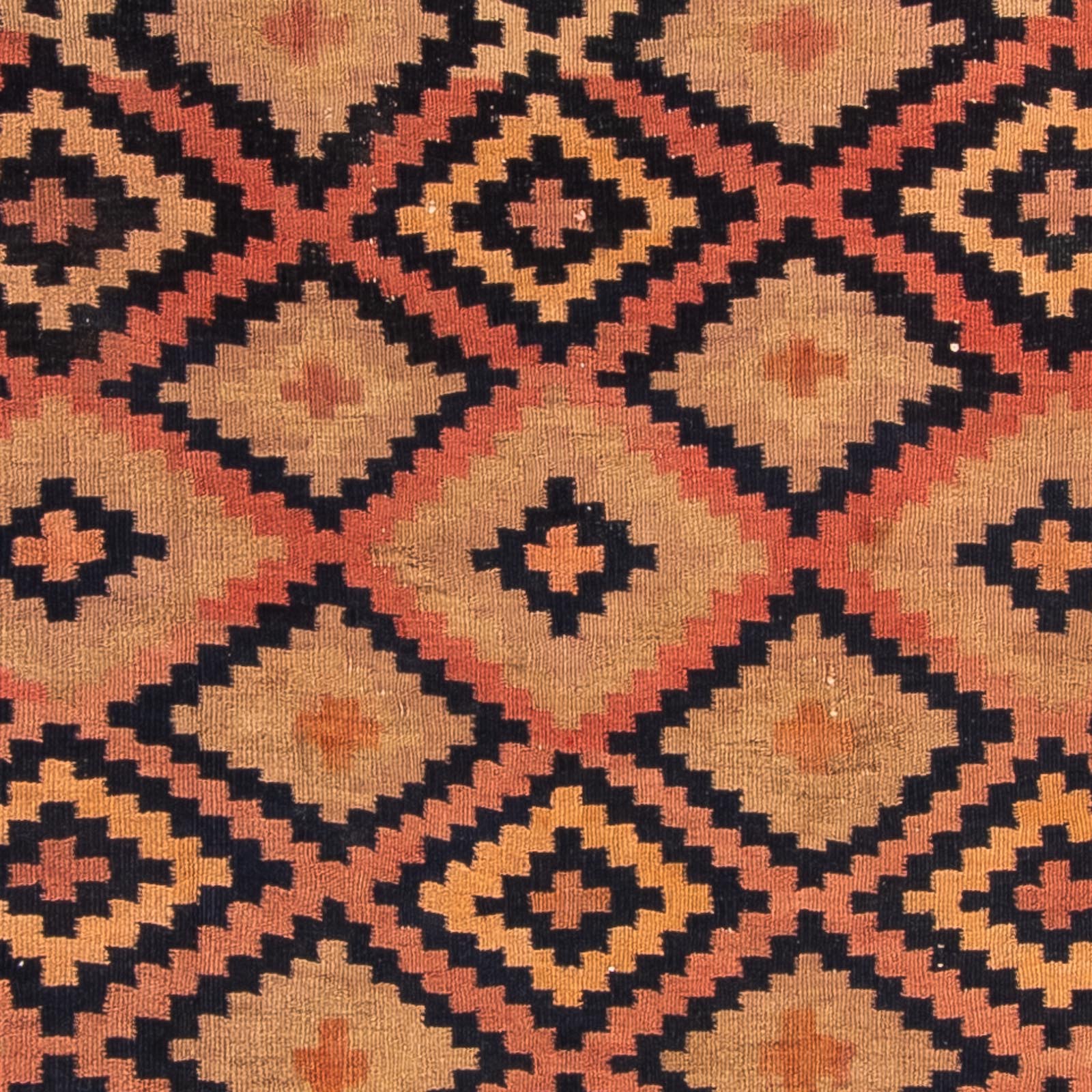 Løber Kelim-tæppe - gammelt - 330 x 145 cm - flerfarvet