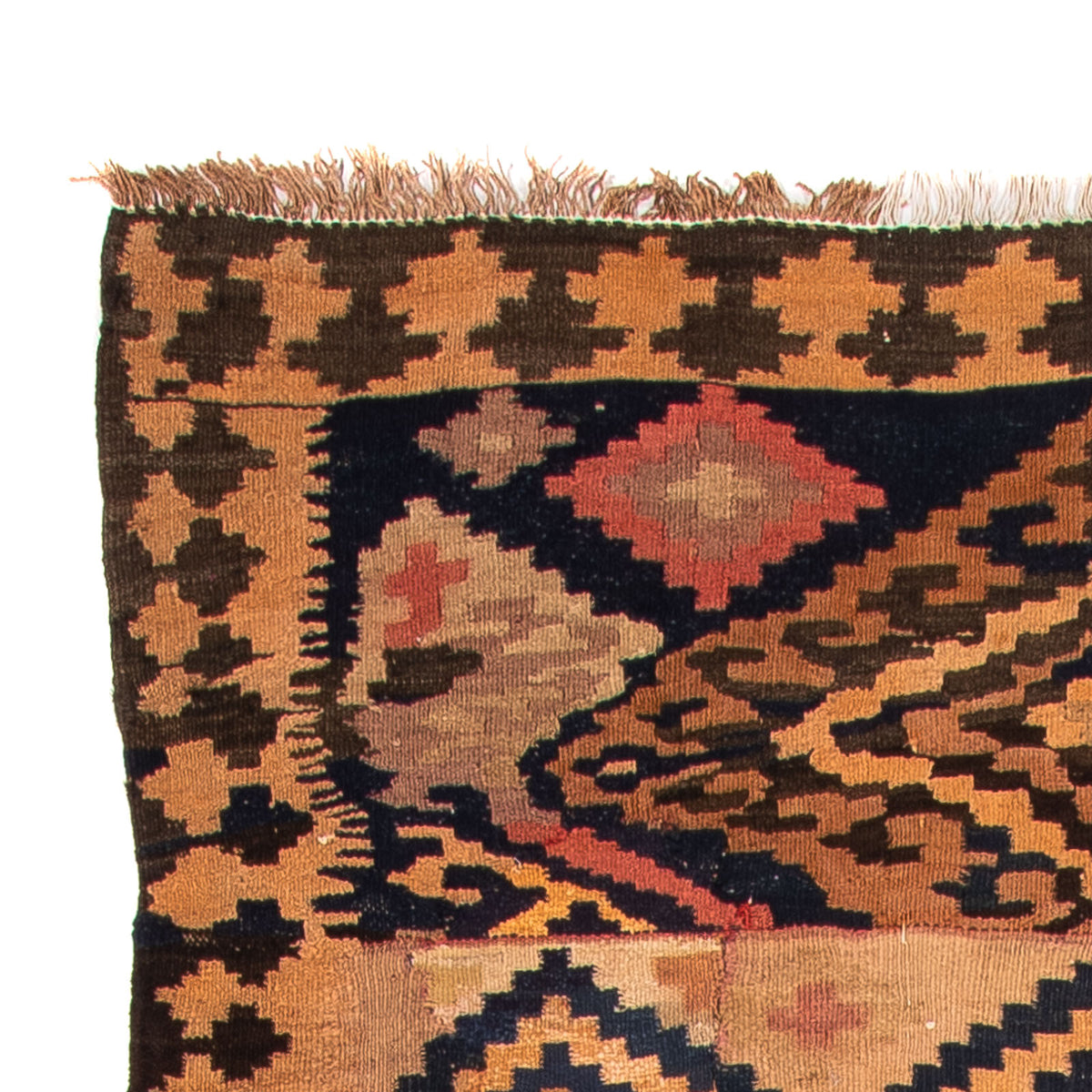 Løber Kelim-tæppe - gammelt - 330 x 145 cm - flerfarvet
