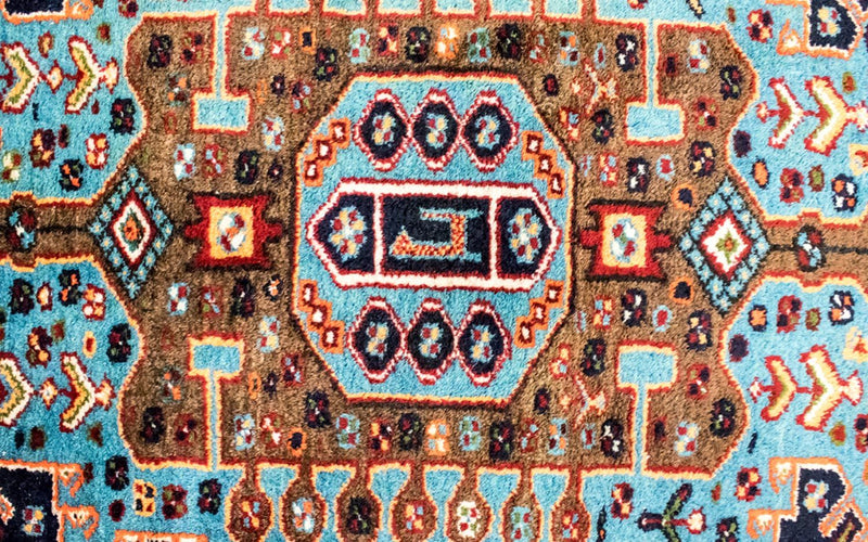 Persisk tæppe - Nomadisk - 199 x 130 cm - blå