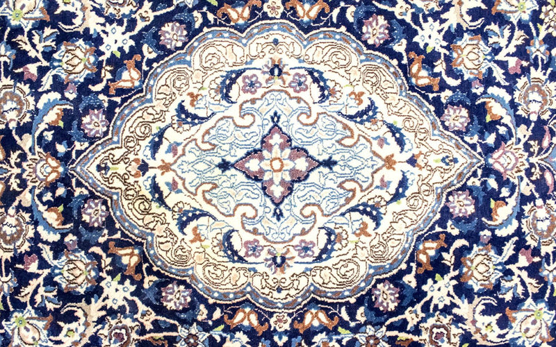 Persisk tæppe - Nain - Royal - 291 x 199 cm - blå