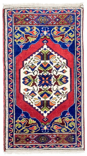 Orientalsk tæppe - 97 x 56 cm - blå