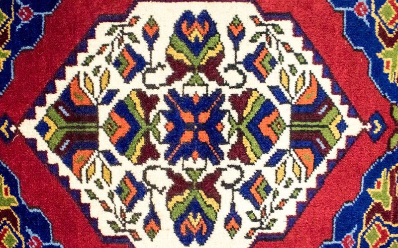 Orientalsk tæppe - 97 x 56 cm - blå