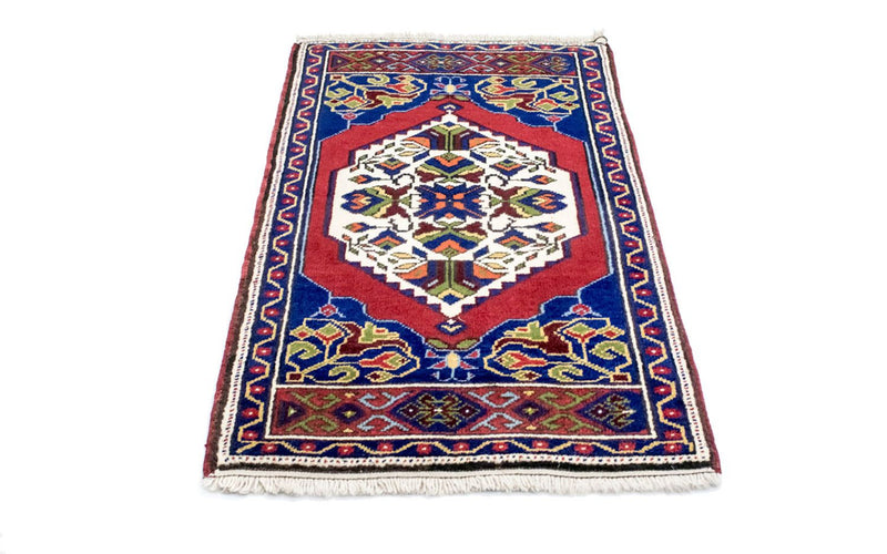 Orientalsk tæppe - 97 x 56 cm - blå