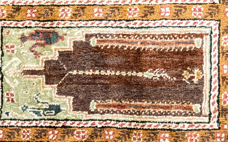 Silketæppe - Kayseri - 104 x 66 cm - flerfarvet