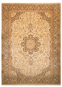 Silketæppe - Kashmir Silk - 342 x 234 cm - beige