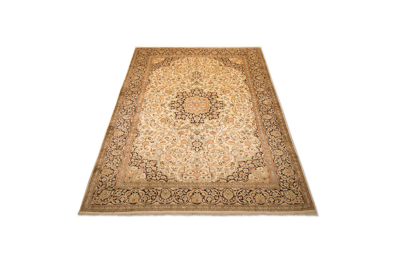 Silketæppe - Kashmir Silk - 342 x 234 cm - beige