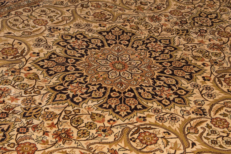 Silketæppe - Kashmir Silk - 342 x 234 cm - beige