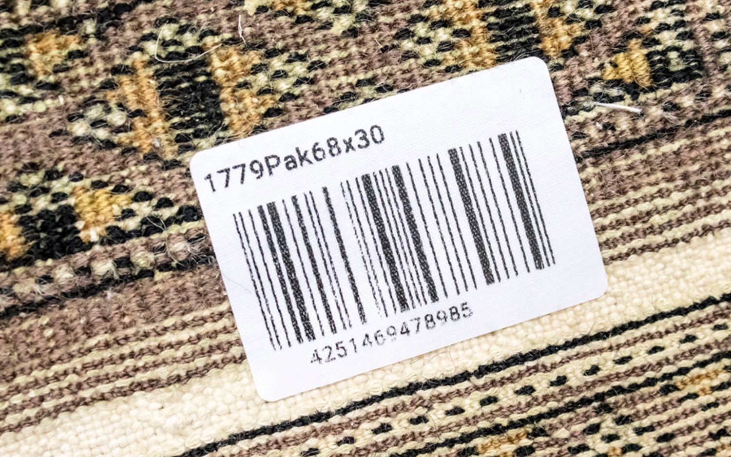 Pakistan Tæppe - 68 x 30 cm - rød
