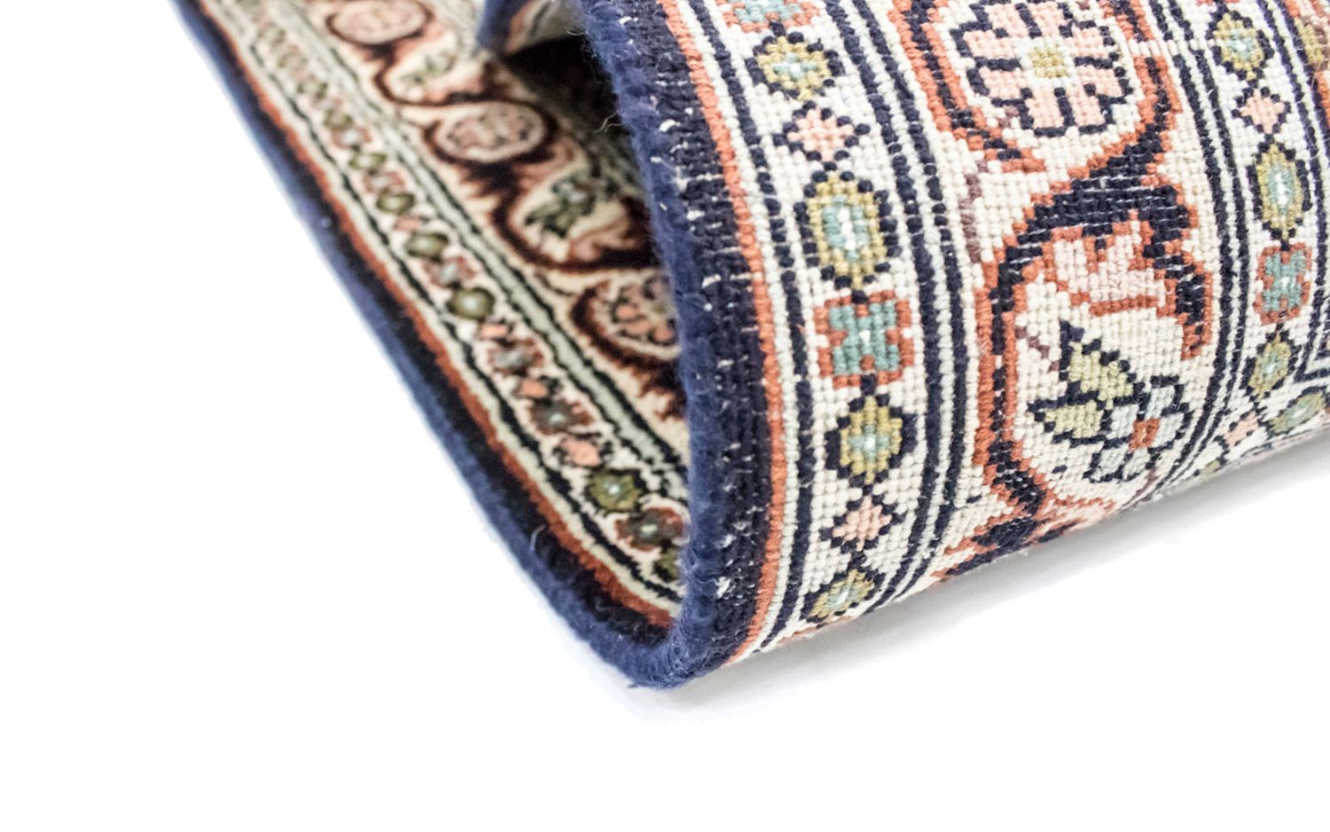 Silketæppe - Kashmir Silk - 124 x 65 cm - flerfarvet