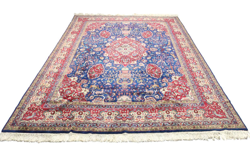 Persisk tæppe - Tabriz - 457 x 344 cm - blå