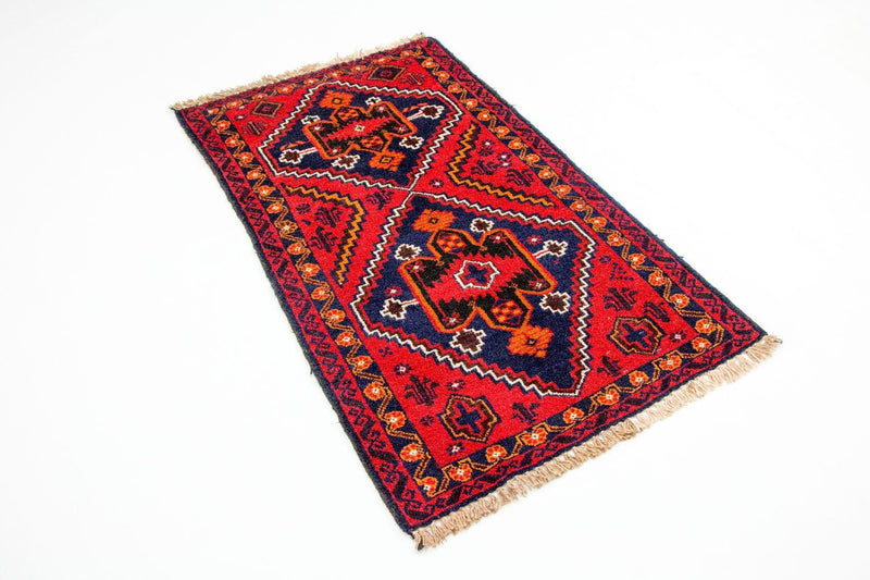Baluch-tæppe - 125 x 72 cm - rød