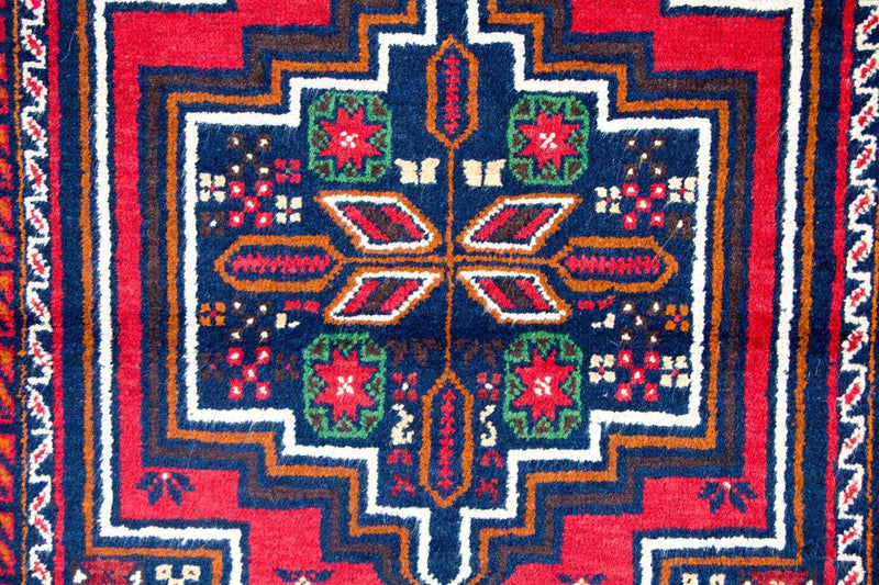Baluch-tæppe - 126 x 73 cm - rød