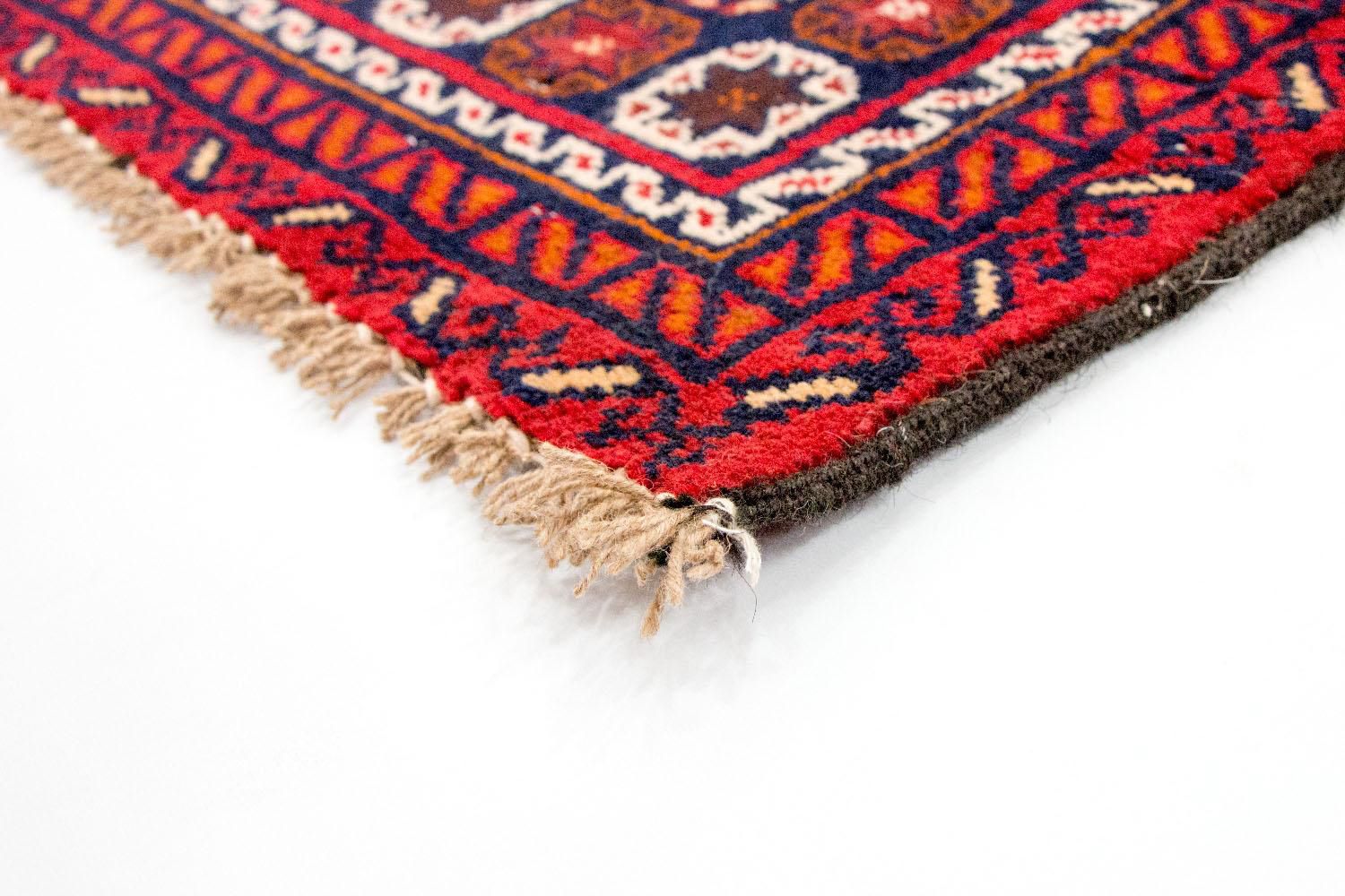 Baluch-tæppe - 126 x 73 cm - rød