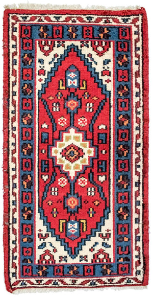 Orientalsk tæppe - 120 x 60 cm - rød