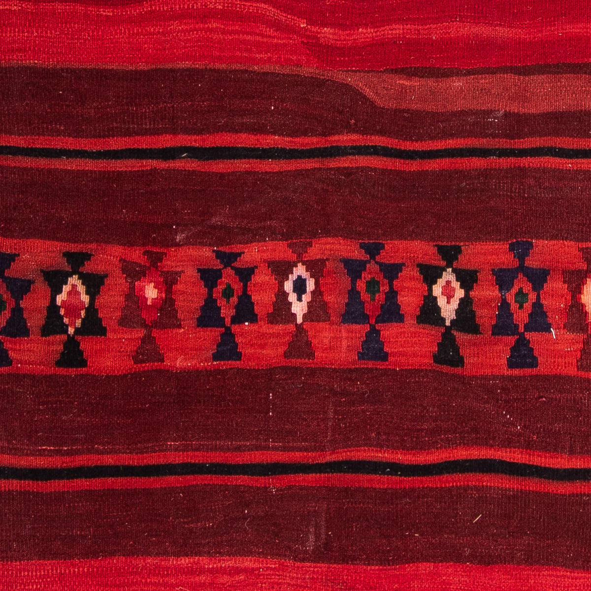 Løber Kelim-tæppe - gammelt - 315 x 155 cm - flerfarvet