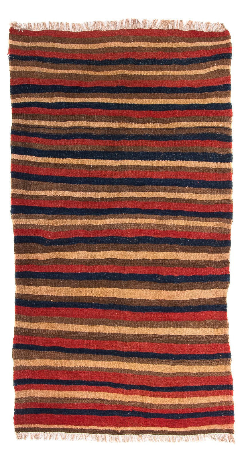 Kelim-tæppe - gammelt - 220 x 120 cm - flerfarvet