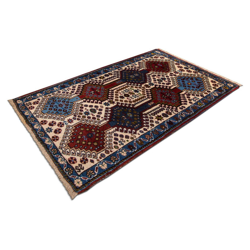 Persisk tæppe - Nomadisk - 83 x 53 cm - beige