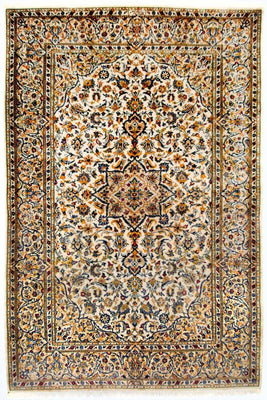 Persisk tæppe - Keshan - 222 x 139 cm - beige