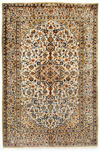Persisk tæppe - Keshan - 222 x 139 cm - beige