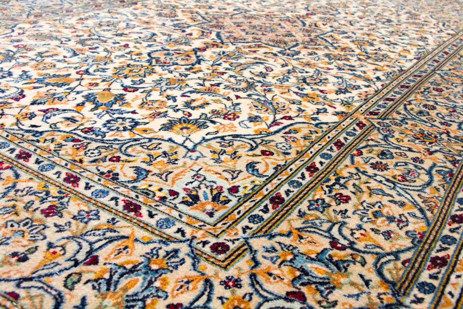 Persisk tæppe - Keshan - 222 x 139 cm - beige