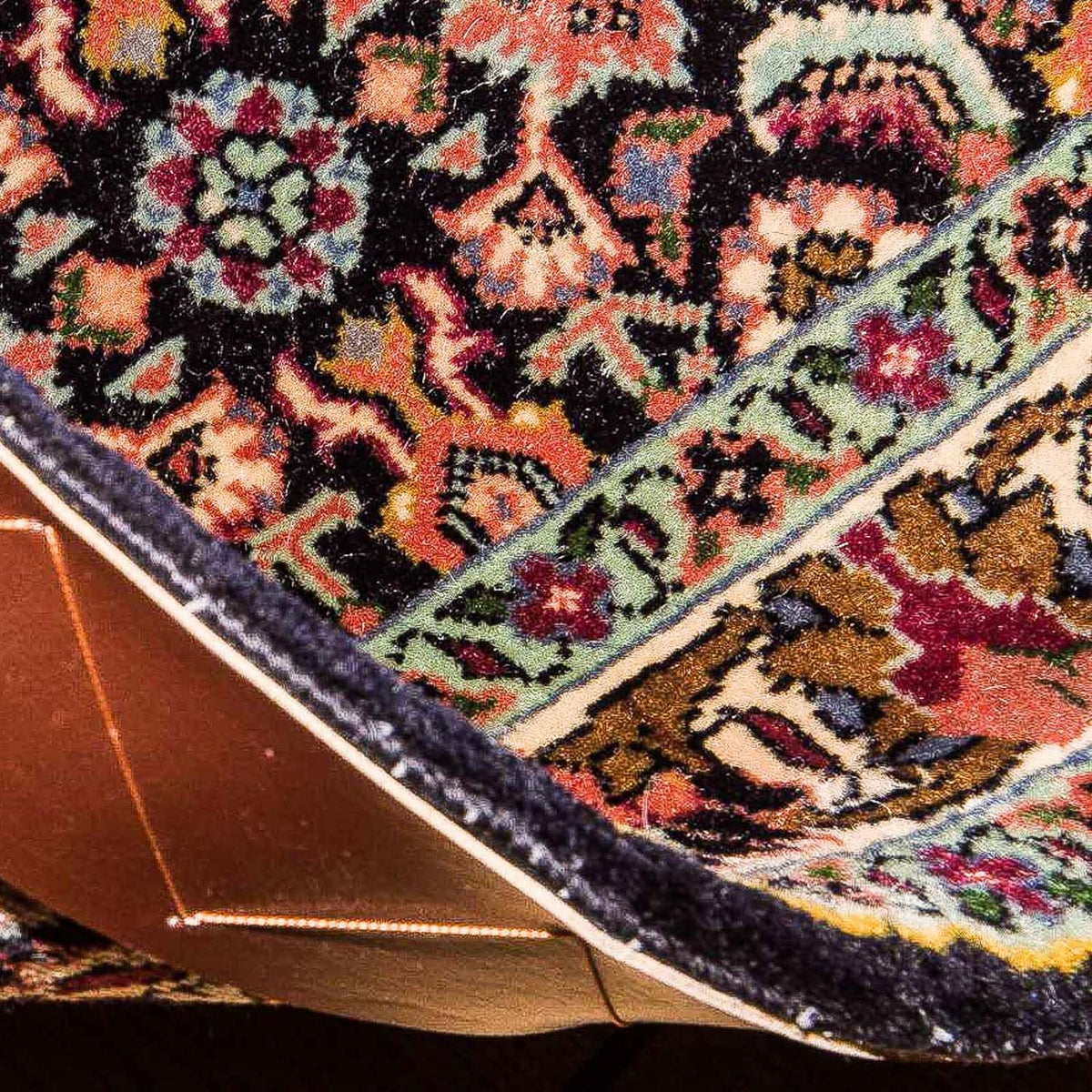 Persisk tæppe - Bijar - Royal - 103 x 78 cm - lysrød