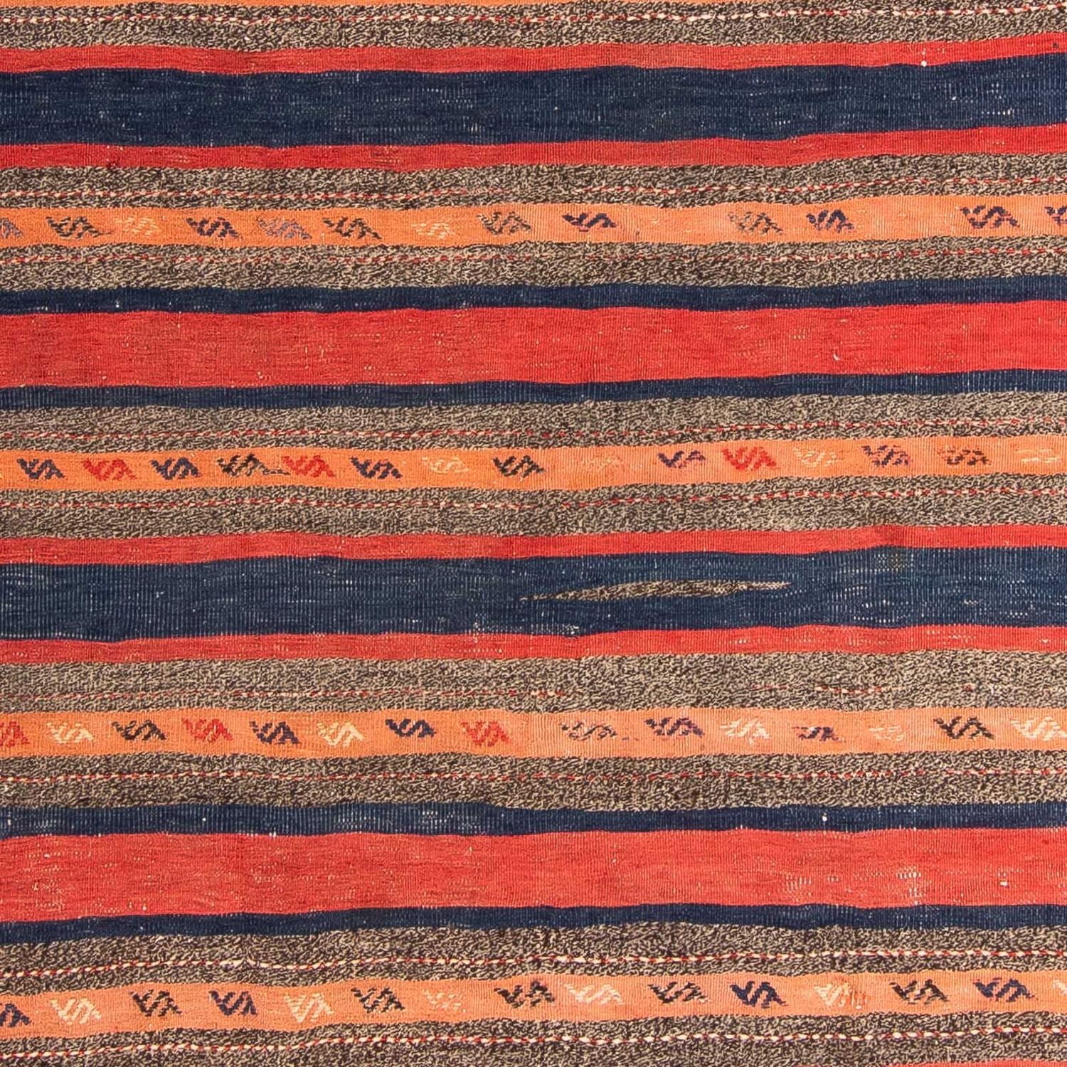 Løber Kelim-tæppe - gammelt - 312 x 142 cm - flerfarvet