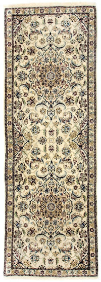 Løber Persisk tæppe - Nain - Royal - 254 x 88 cm - beige
