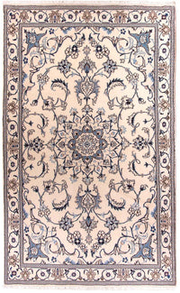 Persisk tæppe - Nain - 202 x 120 cm - beige