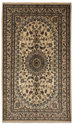 Persisk tæppe - Nain - 214 x 118 cm - beige