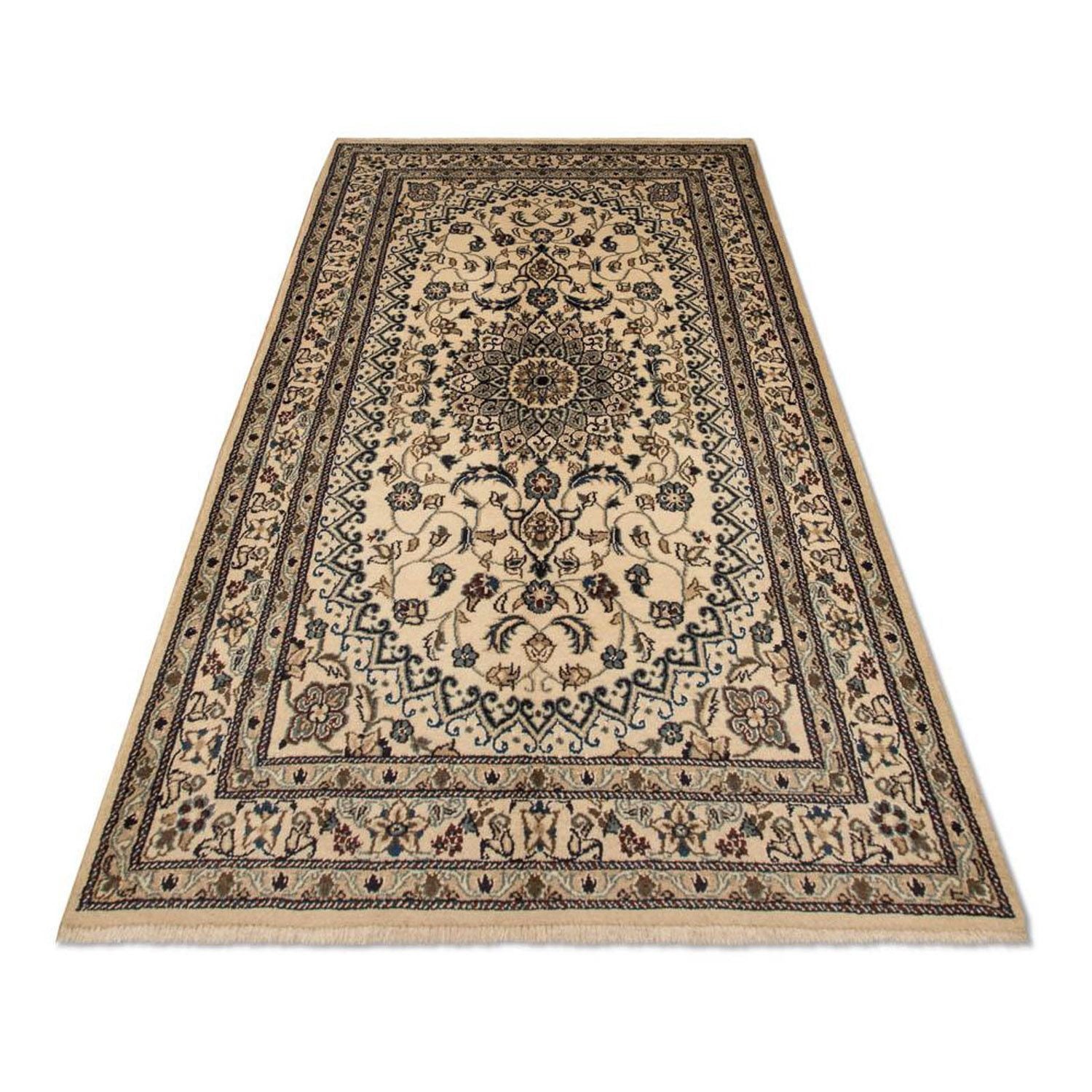 Persisk tæppe - Nain - 214 x 118 cm - beige