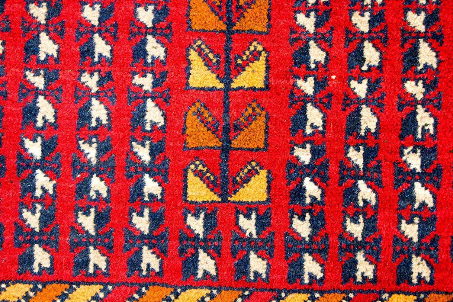 Baluch-tæppe - 126 x 73 cm - rød