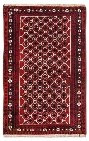 Baluch-tæppe - 131 x 79 cm - flerfarvet