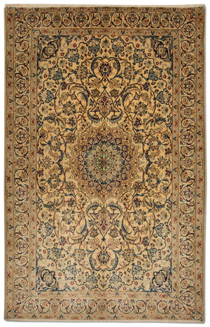 Persisk tæppe - Nain - Royal - 215 x 132 cm - beige