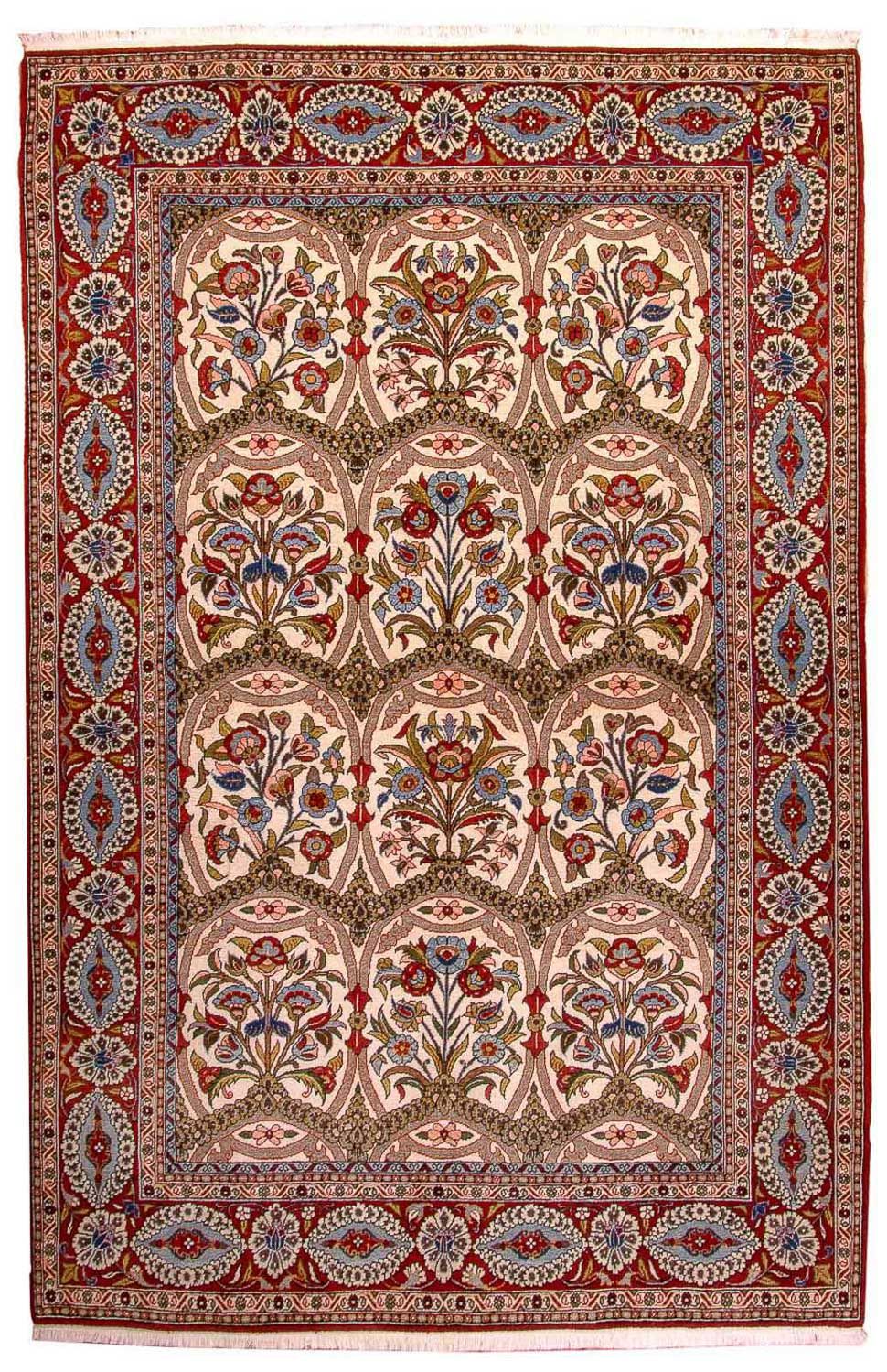 Persisk tæppe - Ghom - 215 x 141 cm - rød