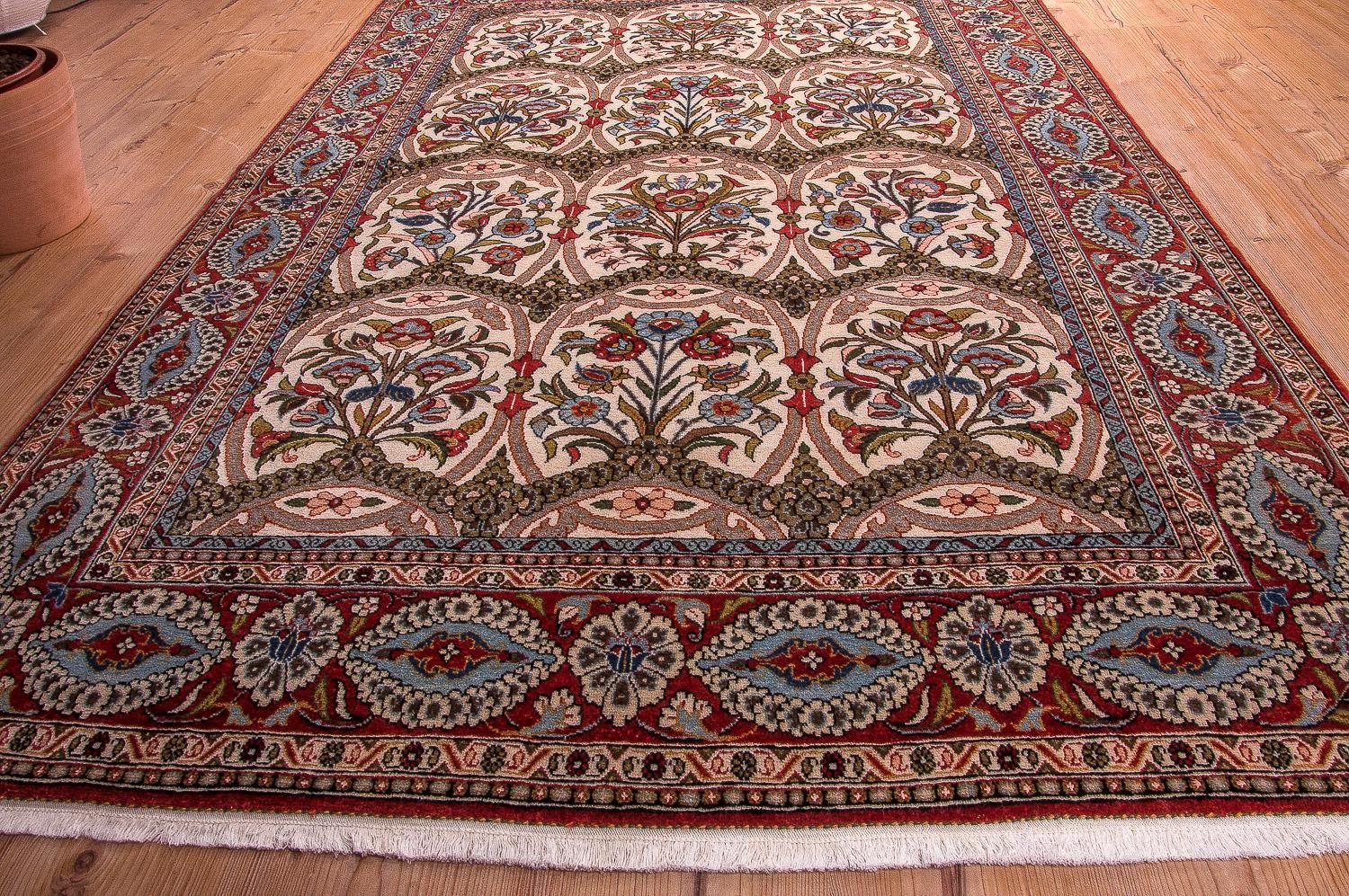 Persisk tæppe - Ghom - 215 x 141 cm - rød