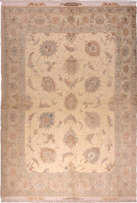 Persisk tæppe - Tabriz - Royal - 204 x 147 cm - beige