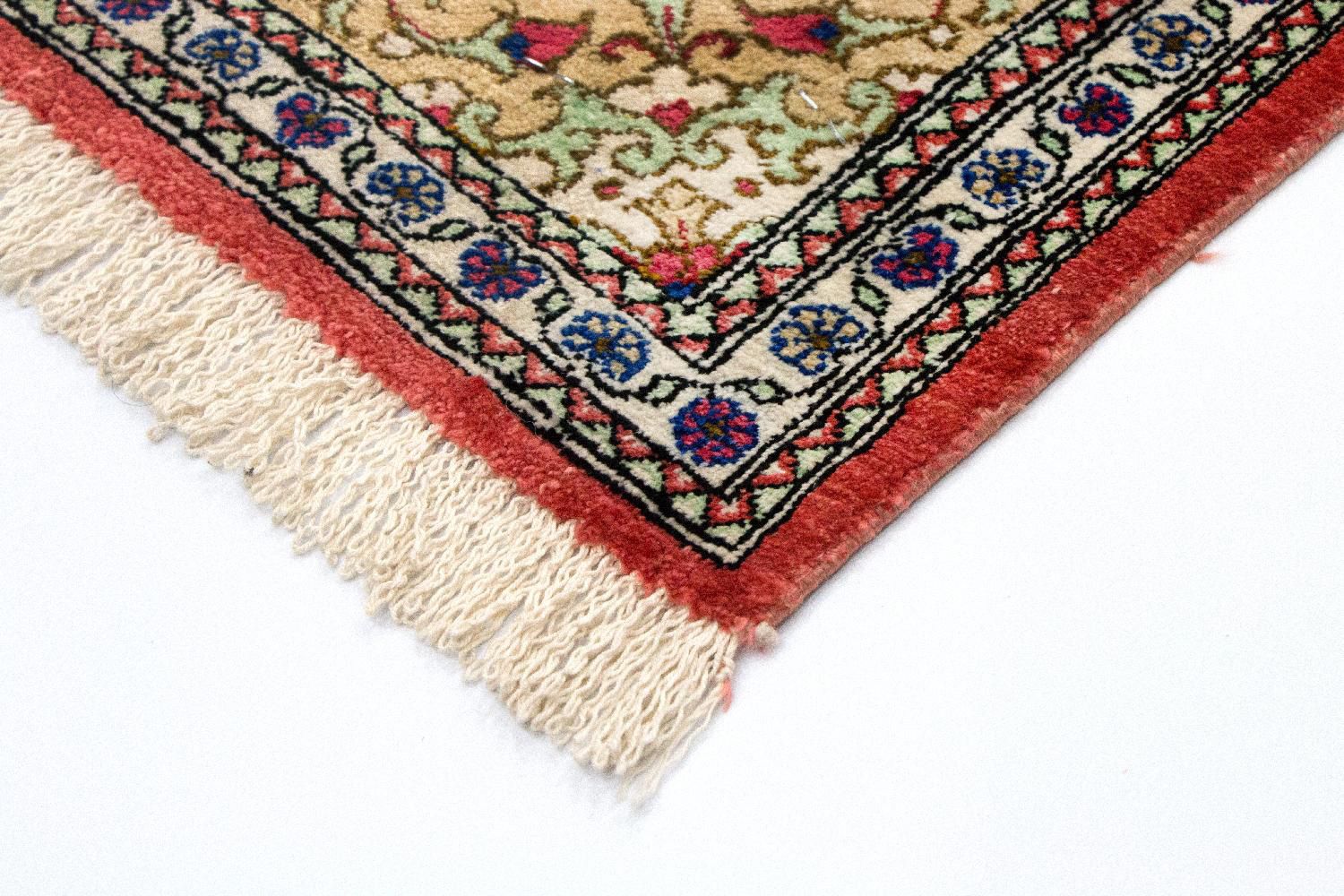 Silketæppe - Ghom Silk - Premium - 75 x 56 cm - blå