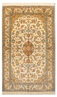 Silketæppe - Kashmir Silk - 155 x 83 cm - beige