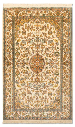 Silketæppe - Kashmir Silk - 155 x 83 cm - beige