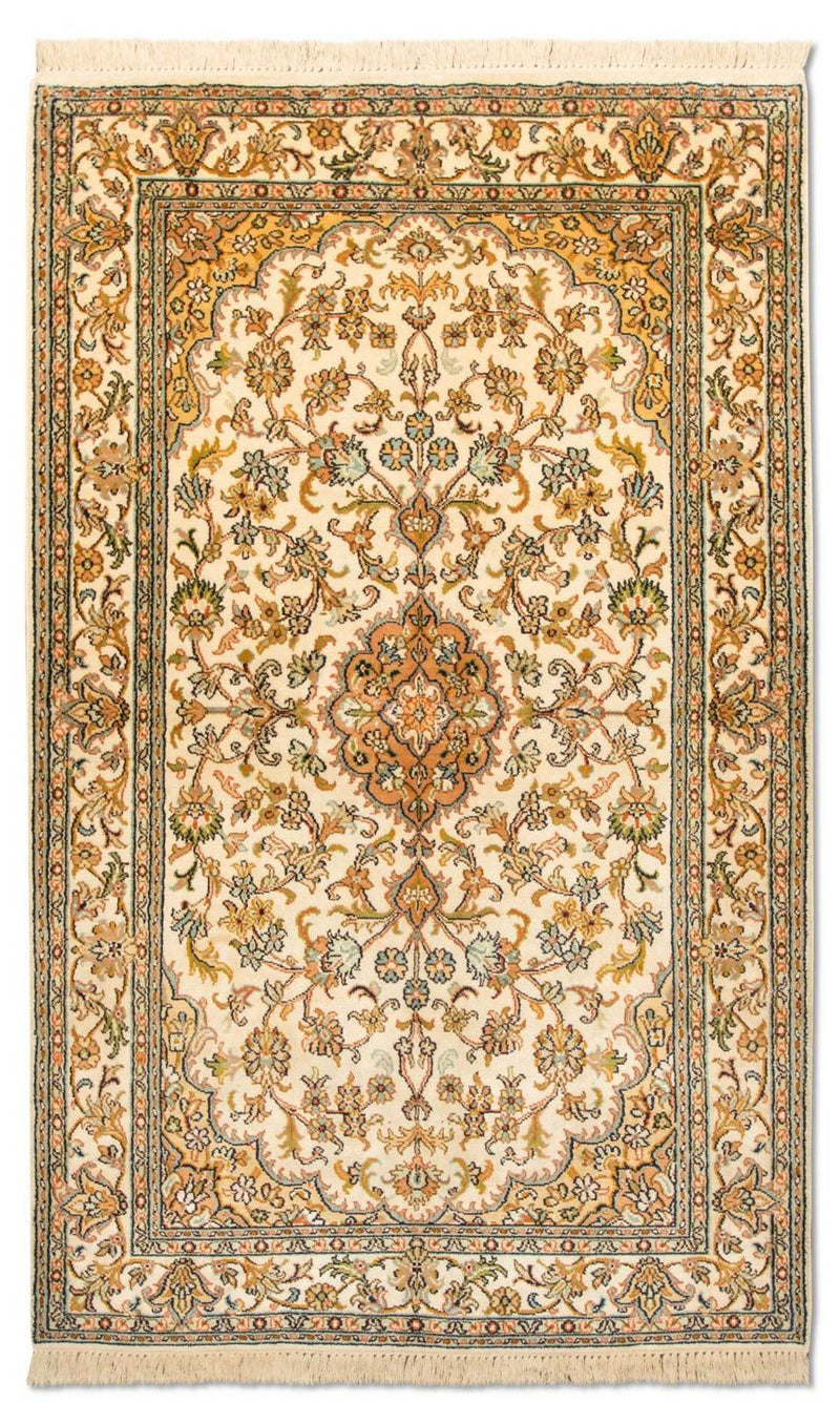 Silketæppe - Kashmir Silk - 155 x 83 cm - beige