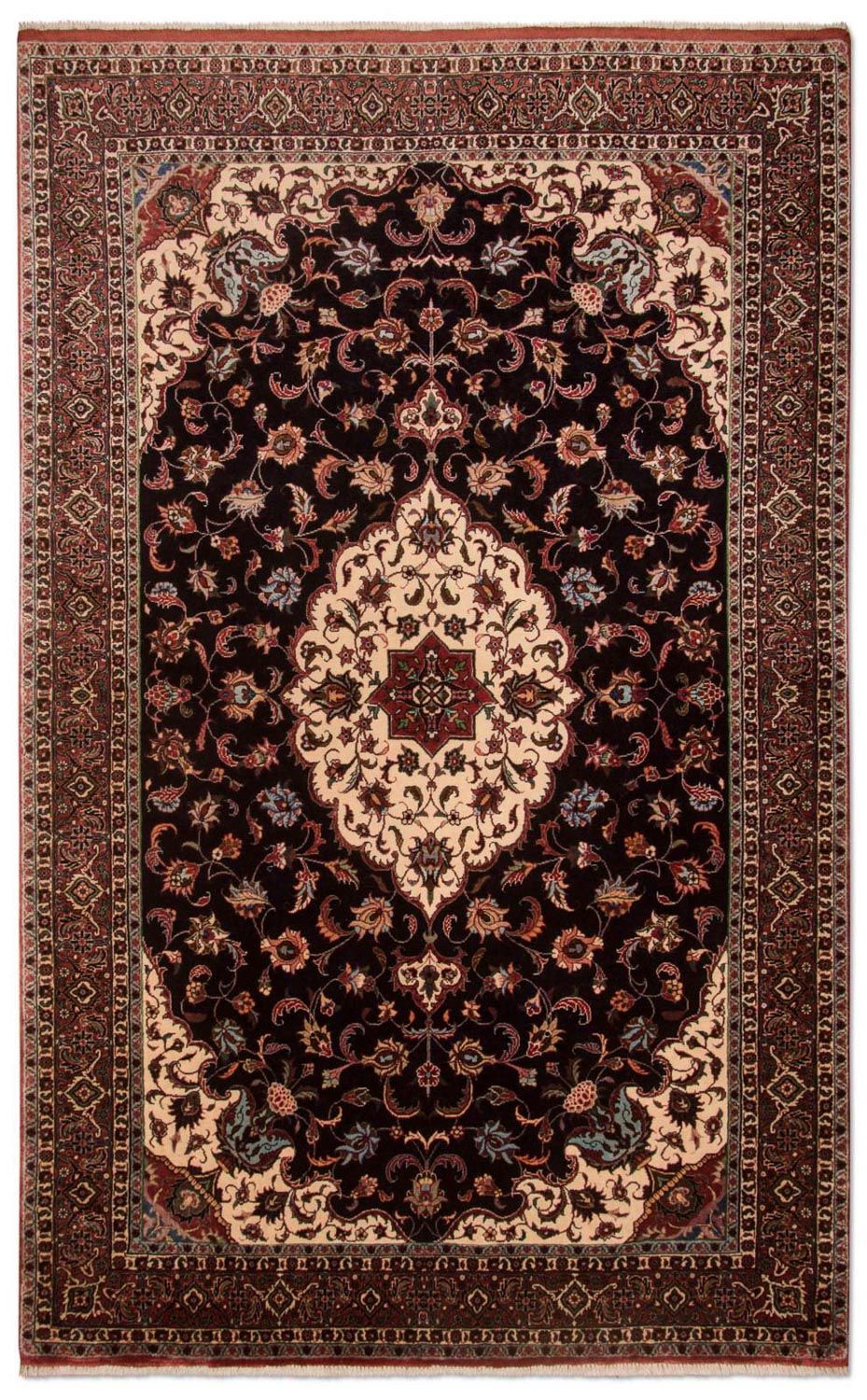 Persisk tæppe - Bijar - Royal - 213 x 128 cm - mørkeblå