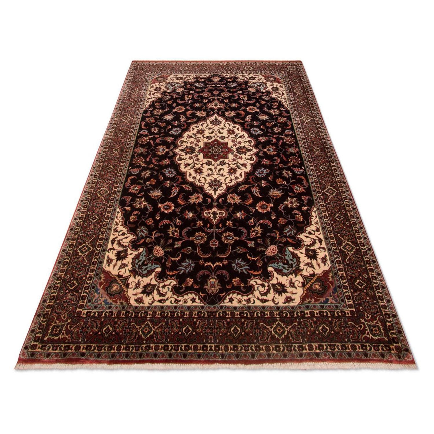 Persisk tæppe - Bijar - Royal - 213 x 128 cm - mørkeblå