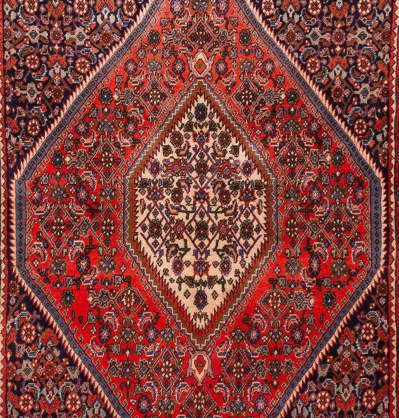 Persisk tæppe - Bijar - 181 x 120 cm - rød