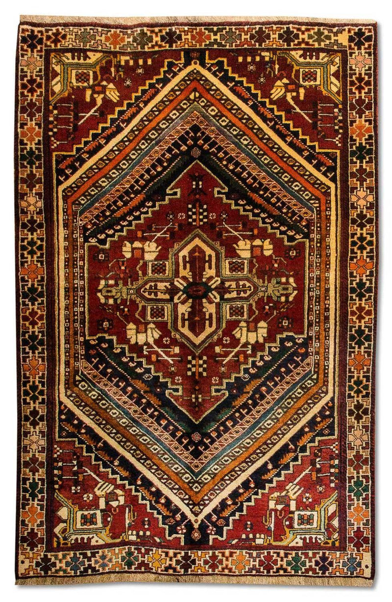 Persisk tæppe - Nomadisk - 212 x 125 cm - blå